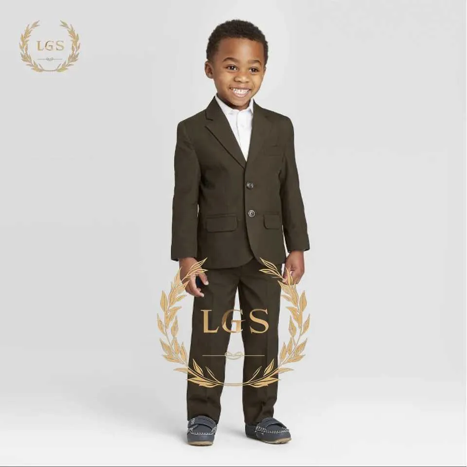 Boys Suit Set Single Breasted Jacket Trousers, Formal Wear for