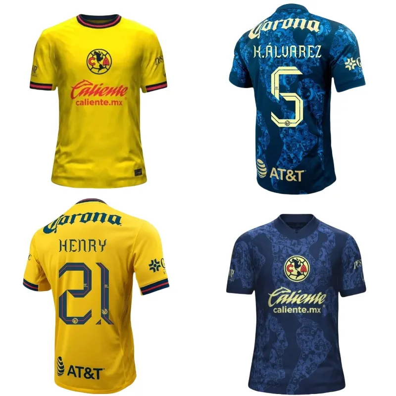 Save Big on Bulk America Futbol Jersey Club America 2024 2025 Liga MX  Soccer Jersey Home Away 3rd Training Vest Men's Football Shirt Fans Player 