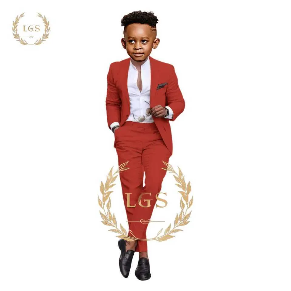 Boys Linen Suit Set Sophisticated 2-Piece Outfit: Perfect for - Main Image