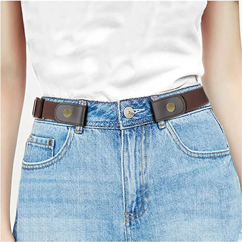 Stretch Belt Buckle Free Belt For Men WERFORU No Buckle Elastic