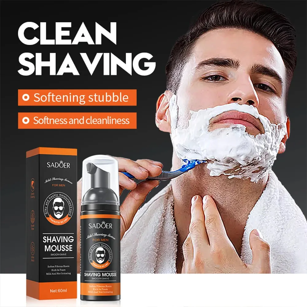 DHgate.com:60ml Mild Shaving Mousse Foam for Men's Beard, Smooth Razor ...