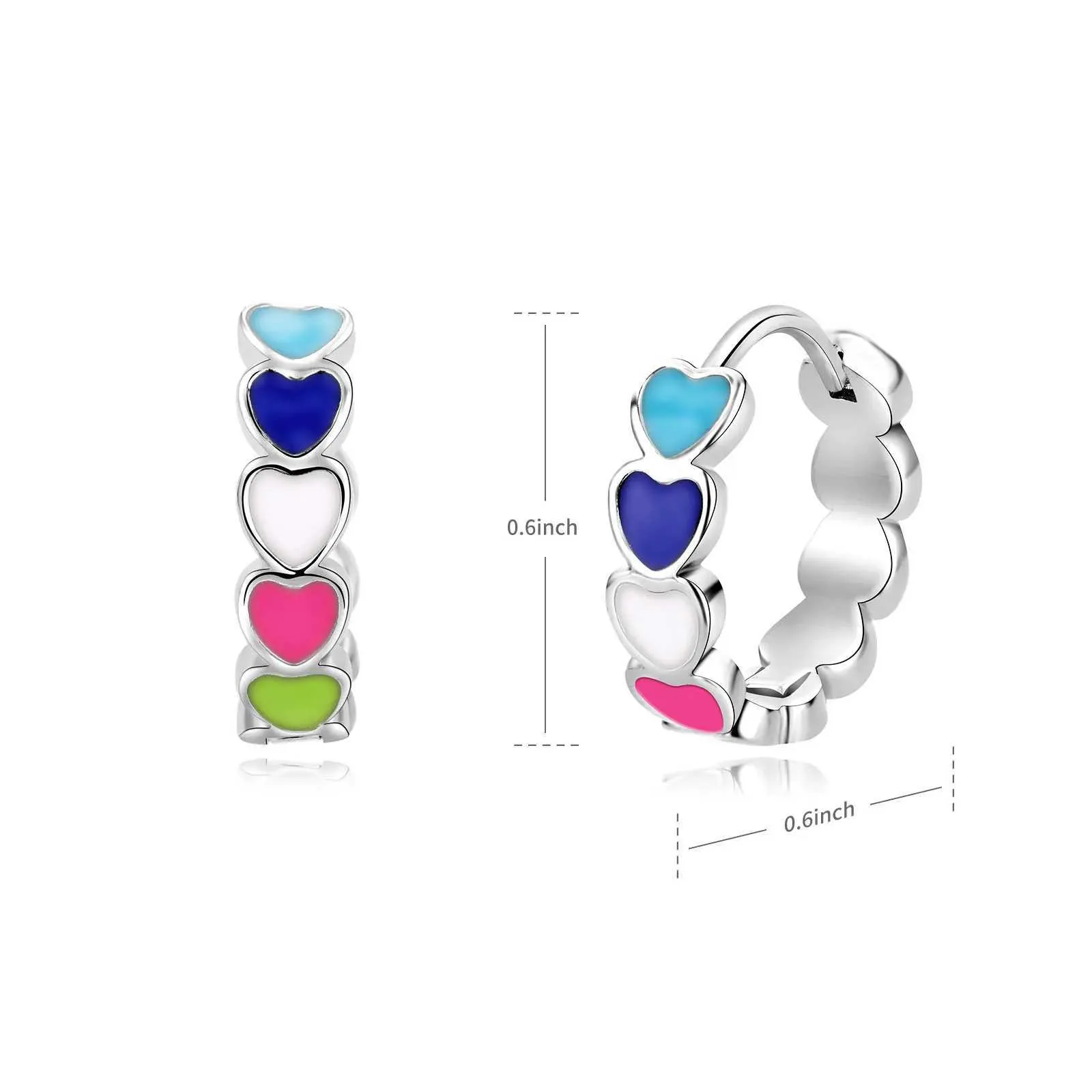 Girl's Starlet Shimmer 5 for 5 225XX Multi Heart Rings Girl's Starlet Shimmer 5 for 5 225XX Multi Heart Rings