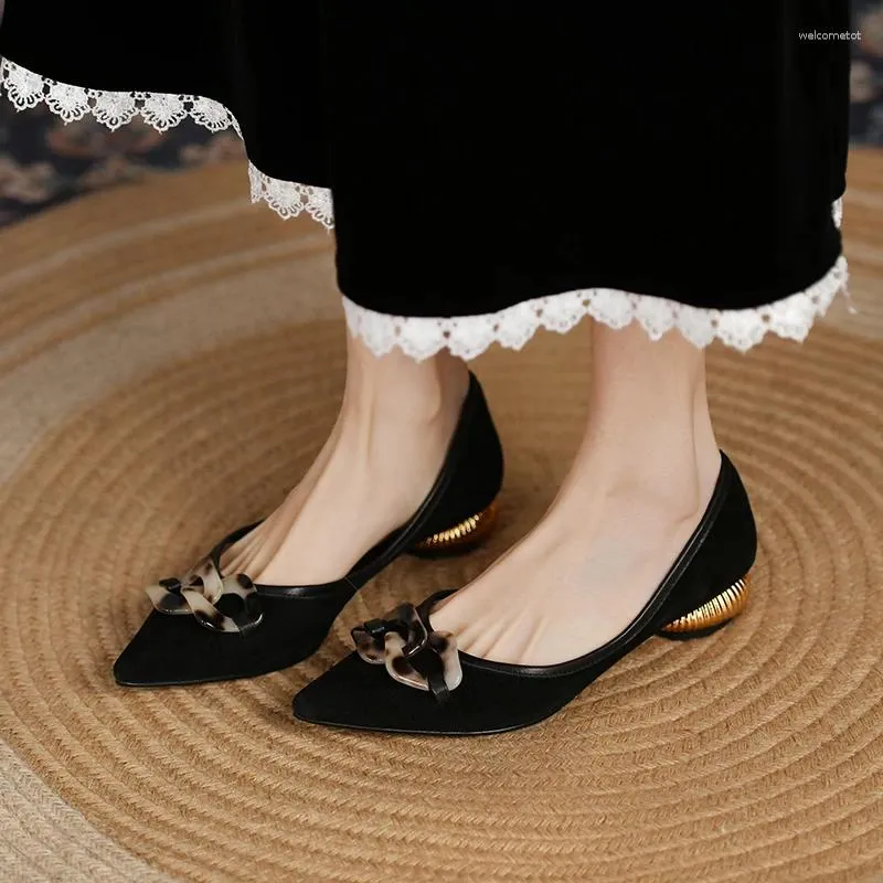 Heeled Dress Shoes Comfy Single Sexy Heels Ladies Pointed Toe Zapatos De Mujer