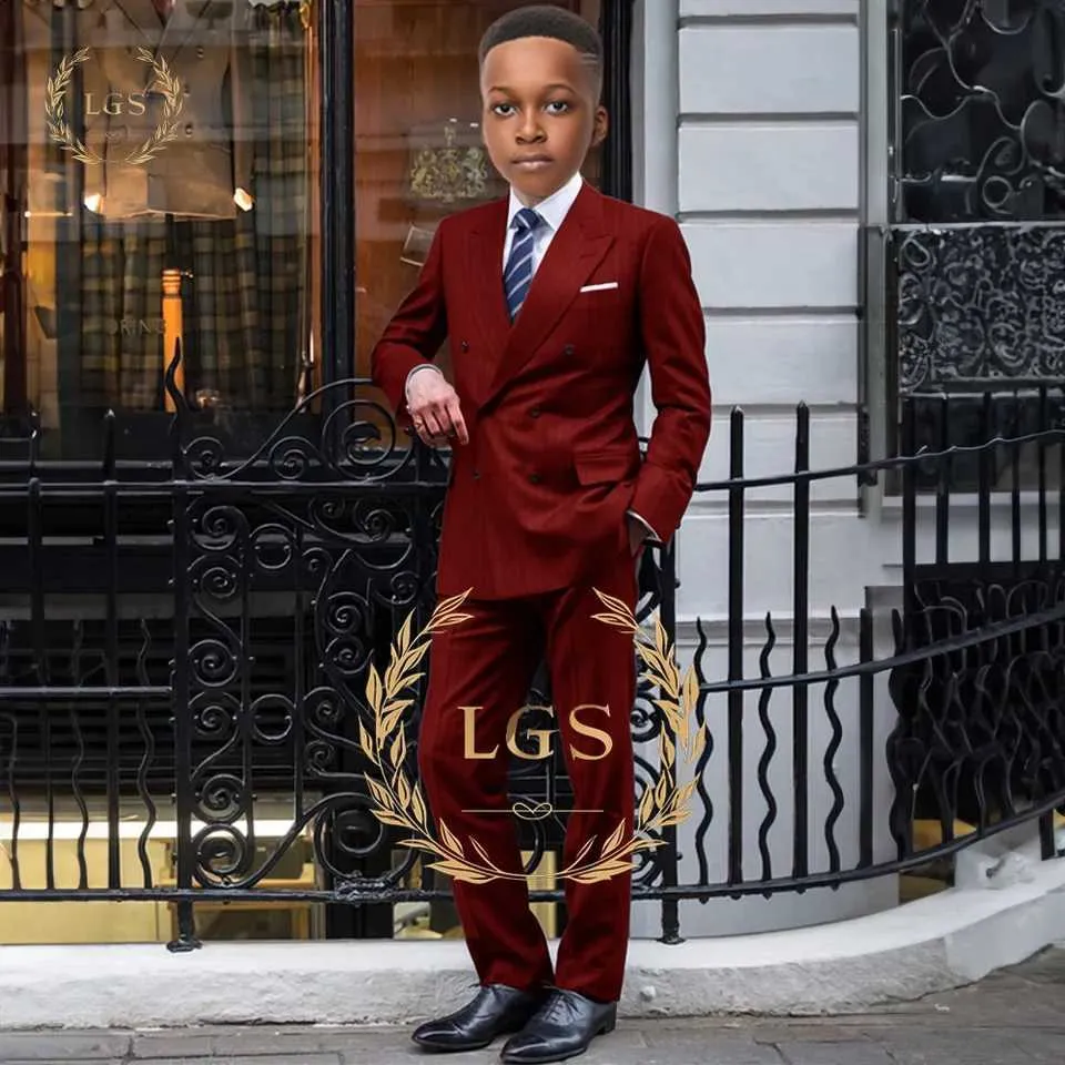 Pant Coat Boys Traditional Coat Boys Gray Striped Suit Classic