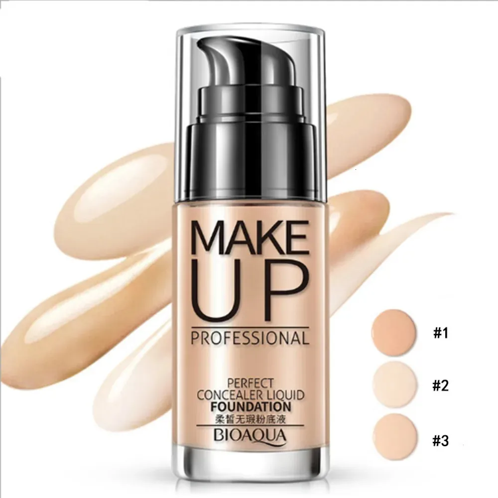 BIOAQUA Waterproof Liquid Foundation Makeup Long Lasting Brightening BB ...