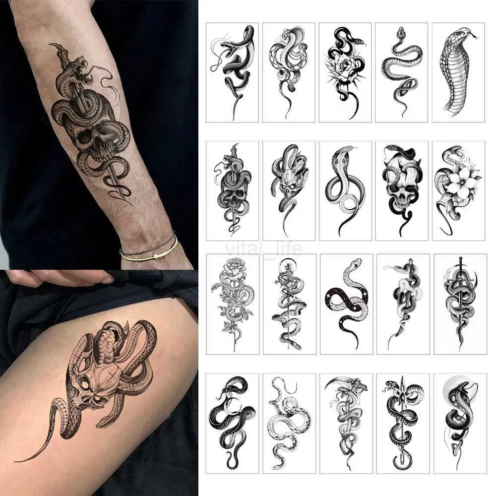 Waterproof Temporary Tattoos - Snake, Skull, King Cobra Designs. Realistic  Body Art Stickers for Men \u0026 Women. Easy Apply, Long Lasting. from Dhgate  Temporary Tattoos - price 5.58, image size:1000x1000
