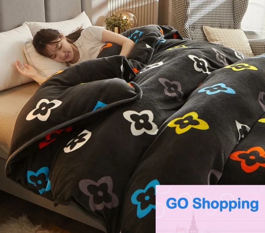 Fleece Sheet Kids Flannel Bedding Cute Cozy Plush Duvet Cover