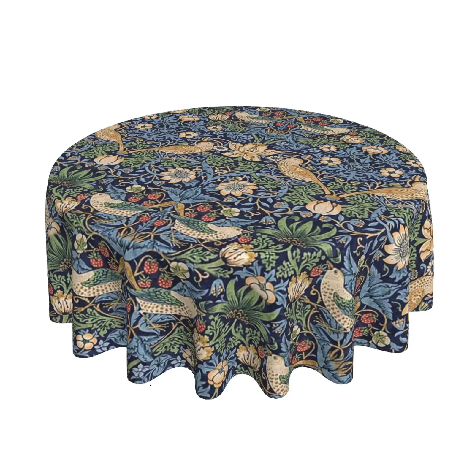 Obal William Morris Tafelkleed origineel ontwerp waterbestendig rechthoekig tafelkleed keuken eetkamer decoratie tafelkleed wasbaar, 180 cm x 140 cm (Wilhemina