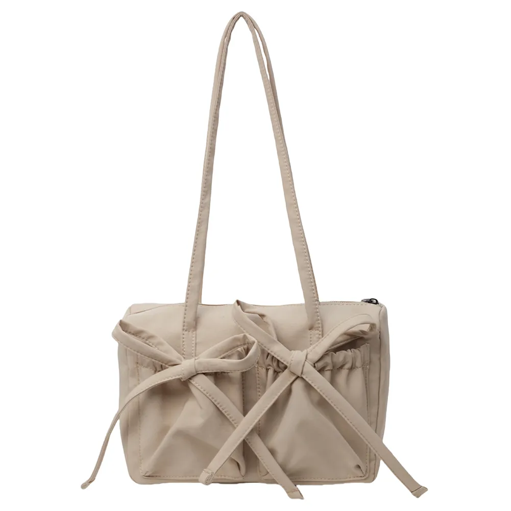 DHgate.com:Nylon Shoulder Bag with Cute Bow - Casual, Solid