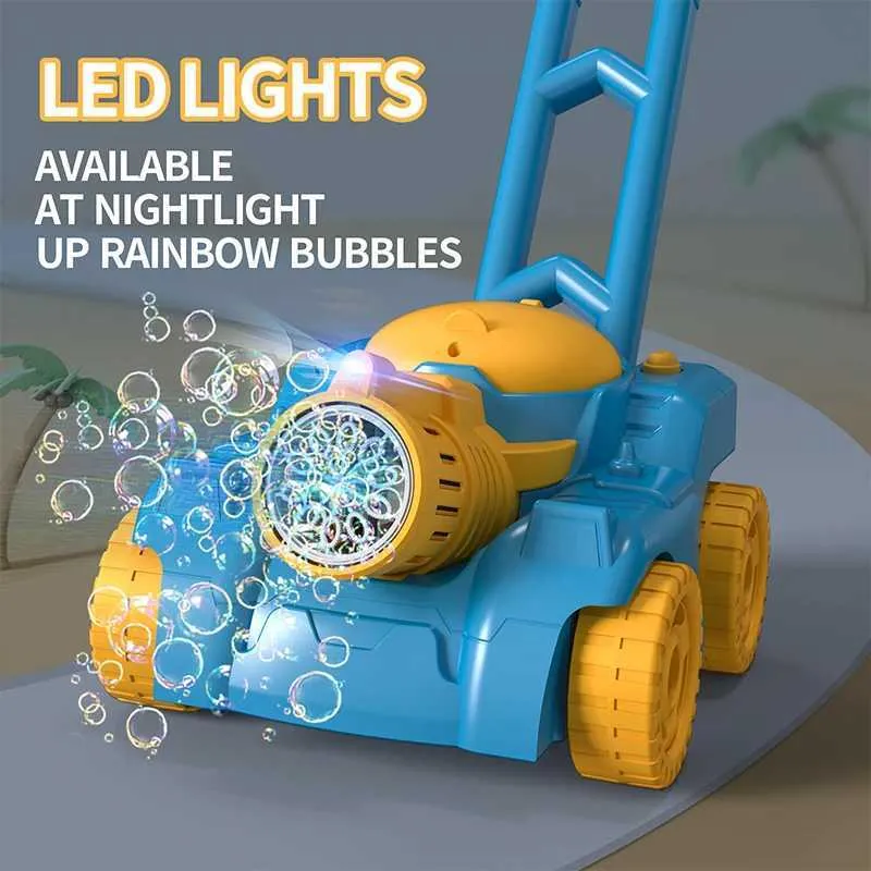 Tondeuse à Bulles Automatique Pour Enfants - Produit 6000+ Bulles/minute, Musicale, étanche - Jouet D'extérieur 3 Ans Et +