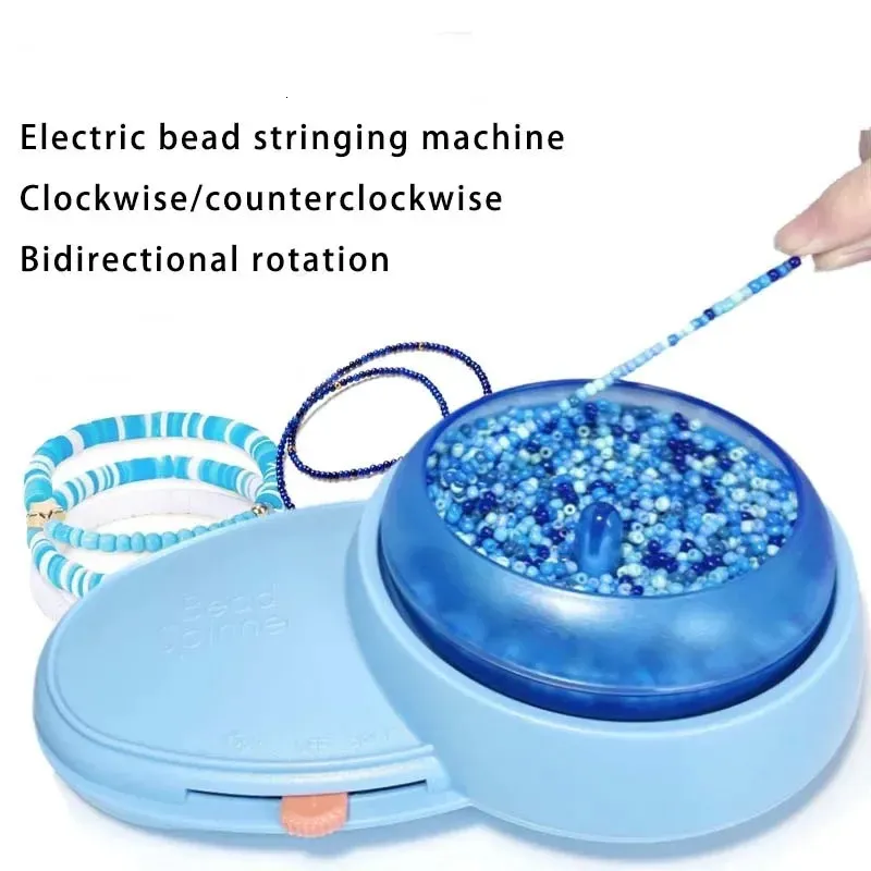 Save Big on Bulk Bead Spinner Electric Electric Automatic Bead Spinner Kit:  DIY Bracelet, Waist Bead Loader Machine For Jewelry Making (240708) Best 