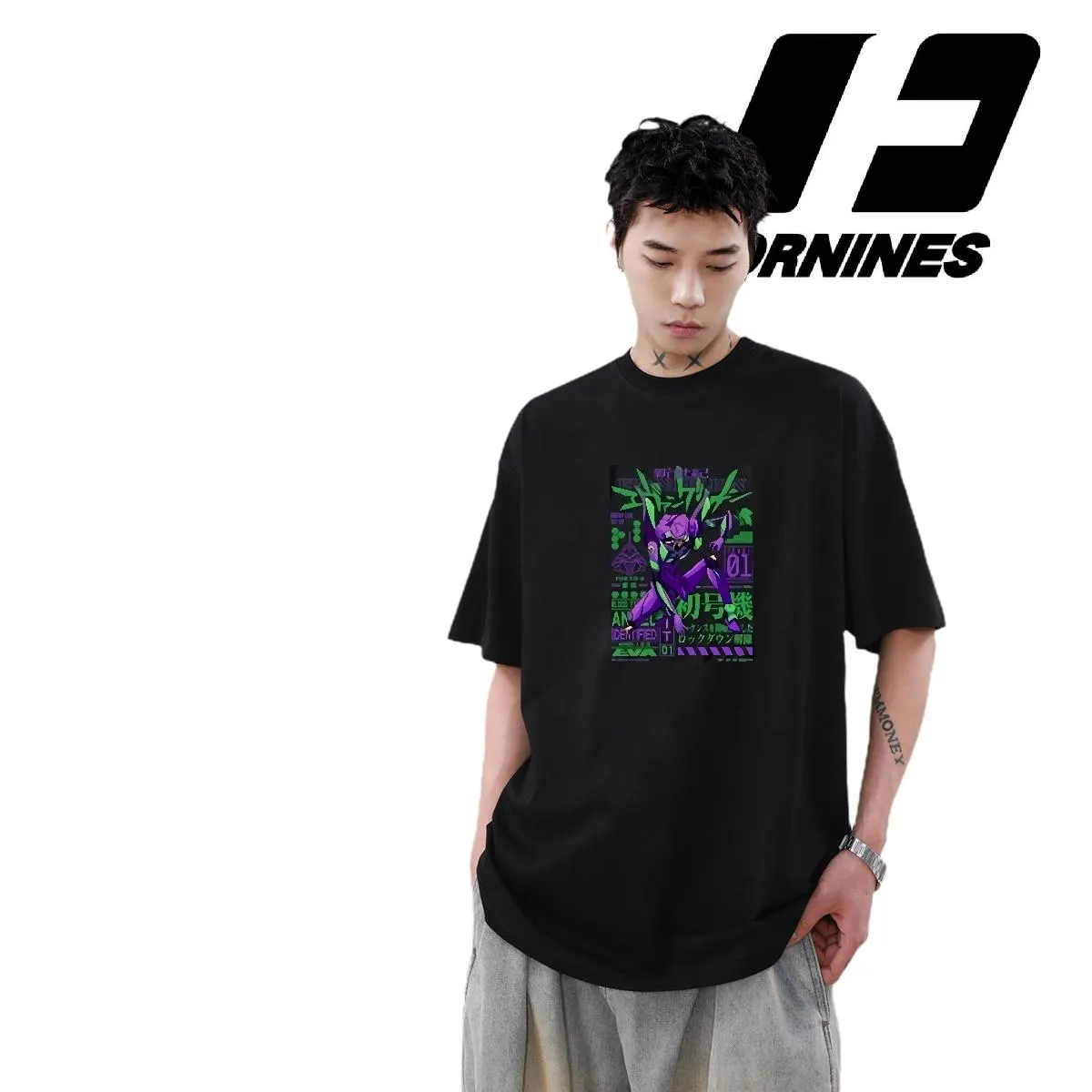 Camisetas De Anime Estampados De Dibujos Animados Para Hombres