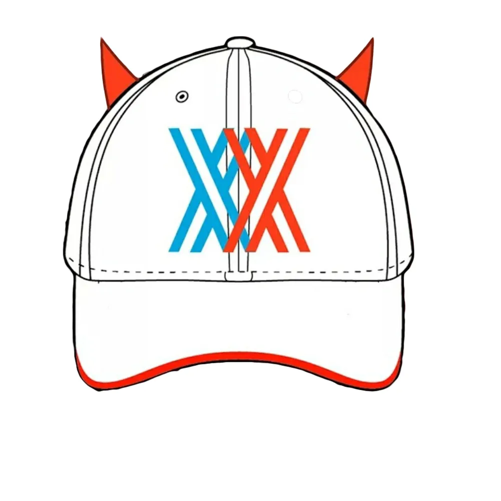 DARLING in the FRANXX キャップ 帽子 Anime Hat Zero Two Cosplay Baseball Cap Darling In From