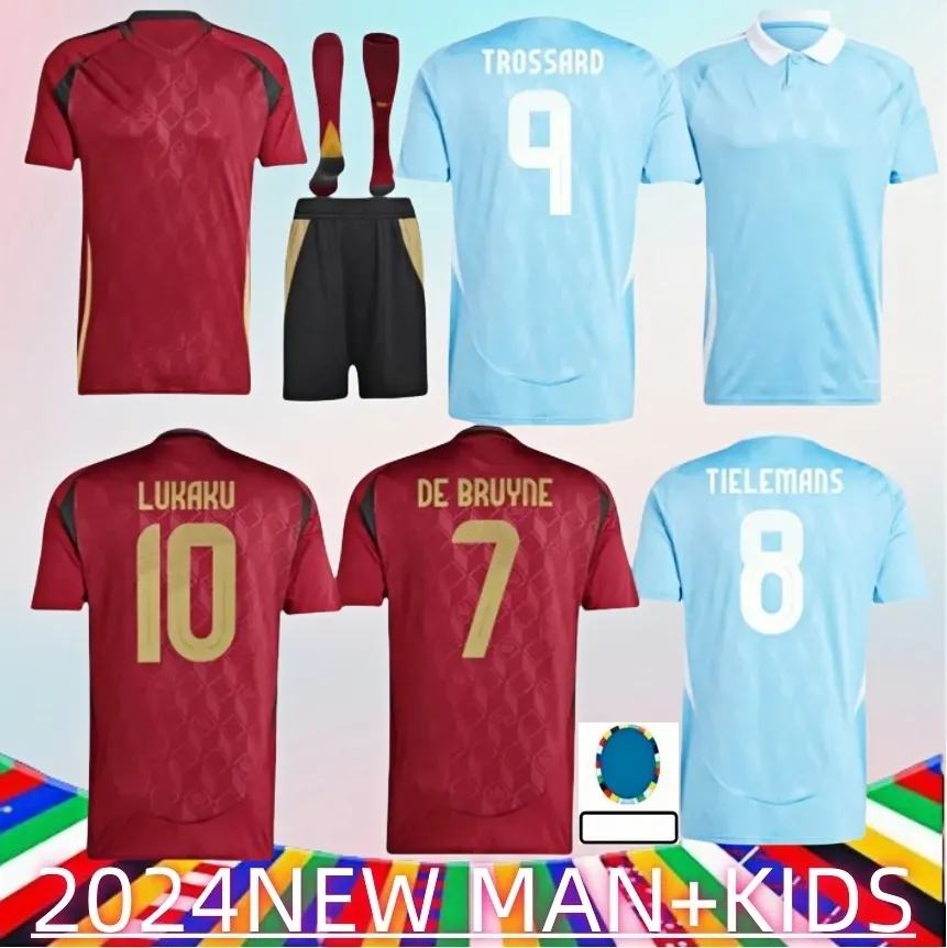 Belgium Soccer Jersey Kit De Bruyne, Lukaku, Hazard More! Mens