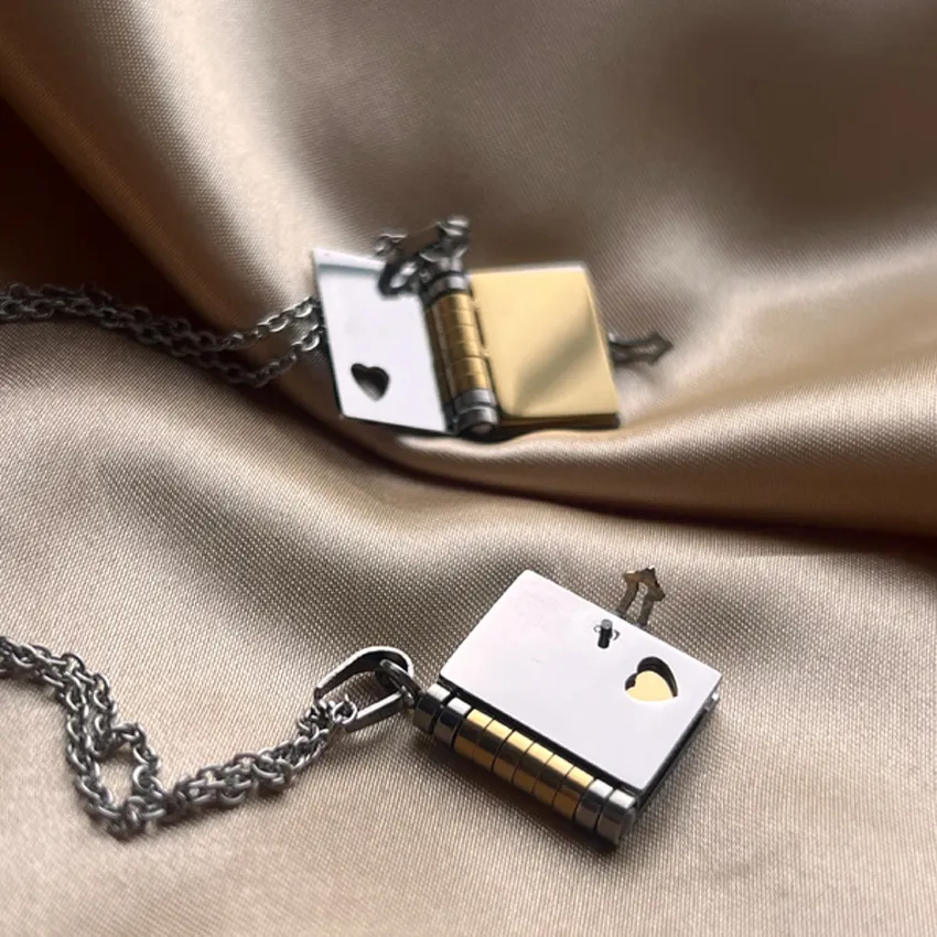 Diary Locket Pendant Necklace
