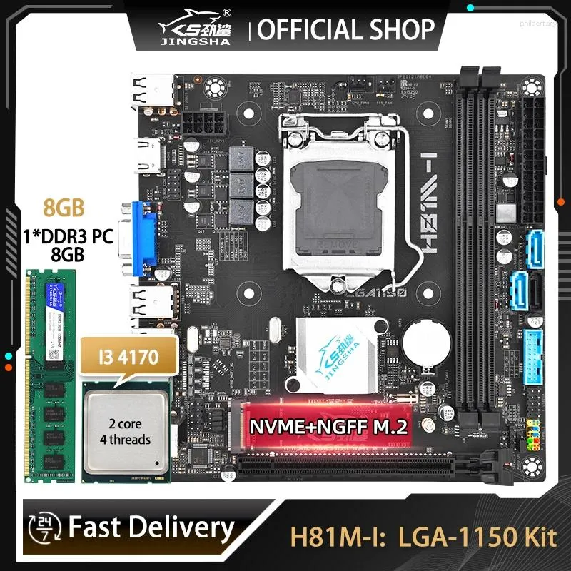 H81 Motherboard With M.2 NVMe Support - LGA 1150 Micro ATX For Intel 4th Gen Processors