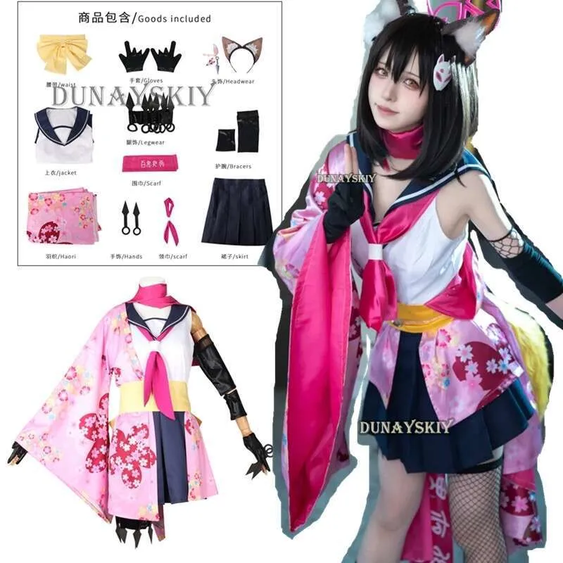 Cute Printed Kimono Cosplay Costume Perfect for Anime Events Role Play!  Shop Now! - Main Image
