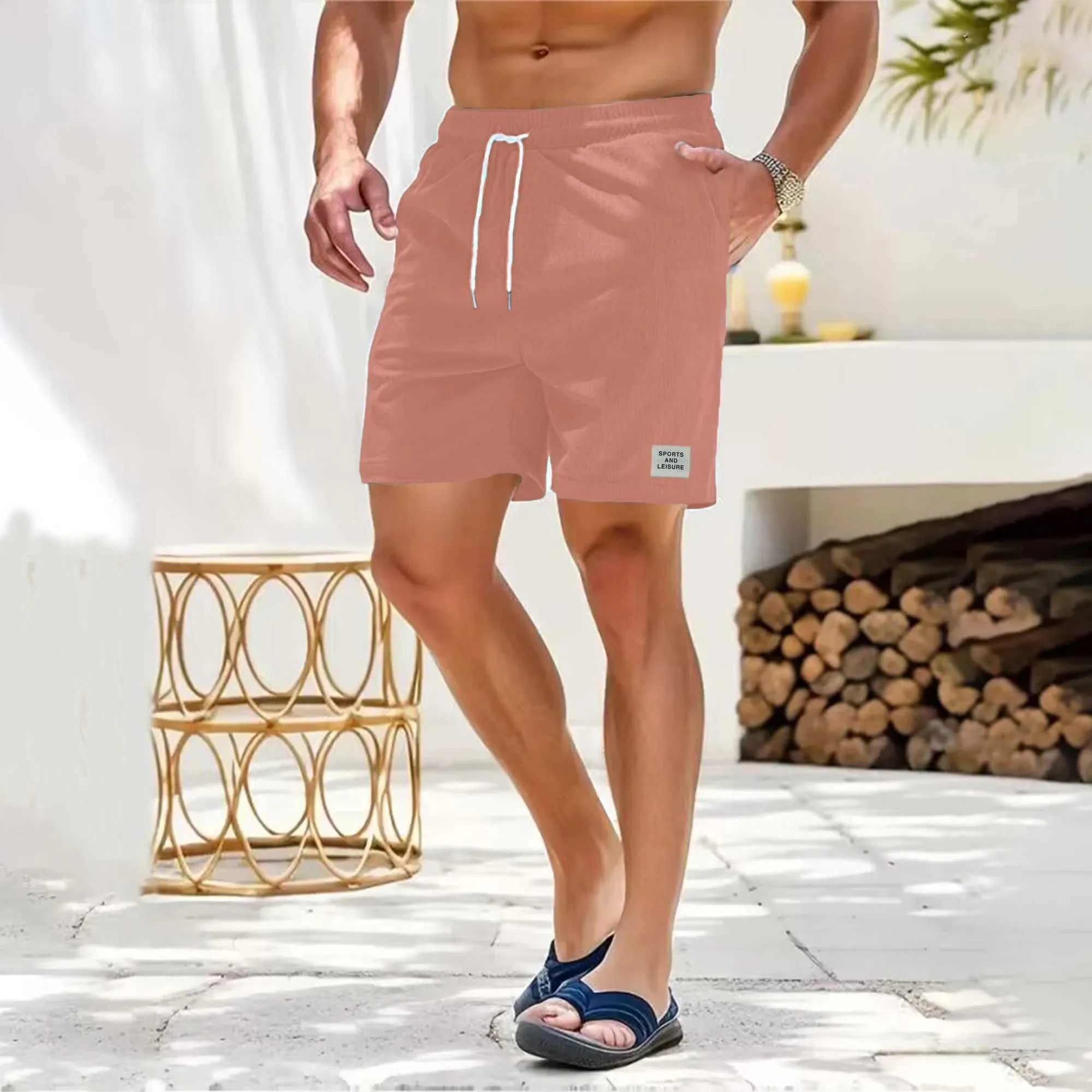 ハーフ・ショートパンツ Corduroy bermuda shorts with logo embroidery a41d3423-2b25-442a-a46b-