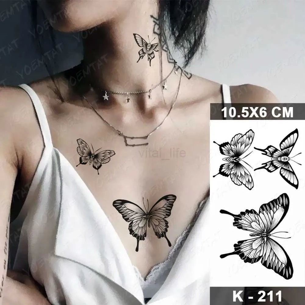 Butterfly Neck Tattoos | TikTok, image size:1000x1000