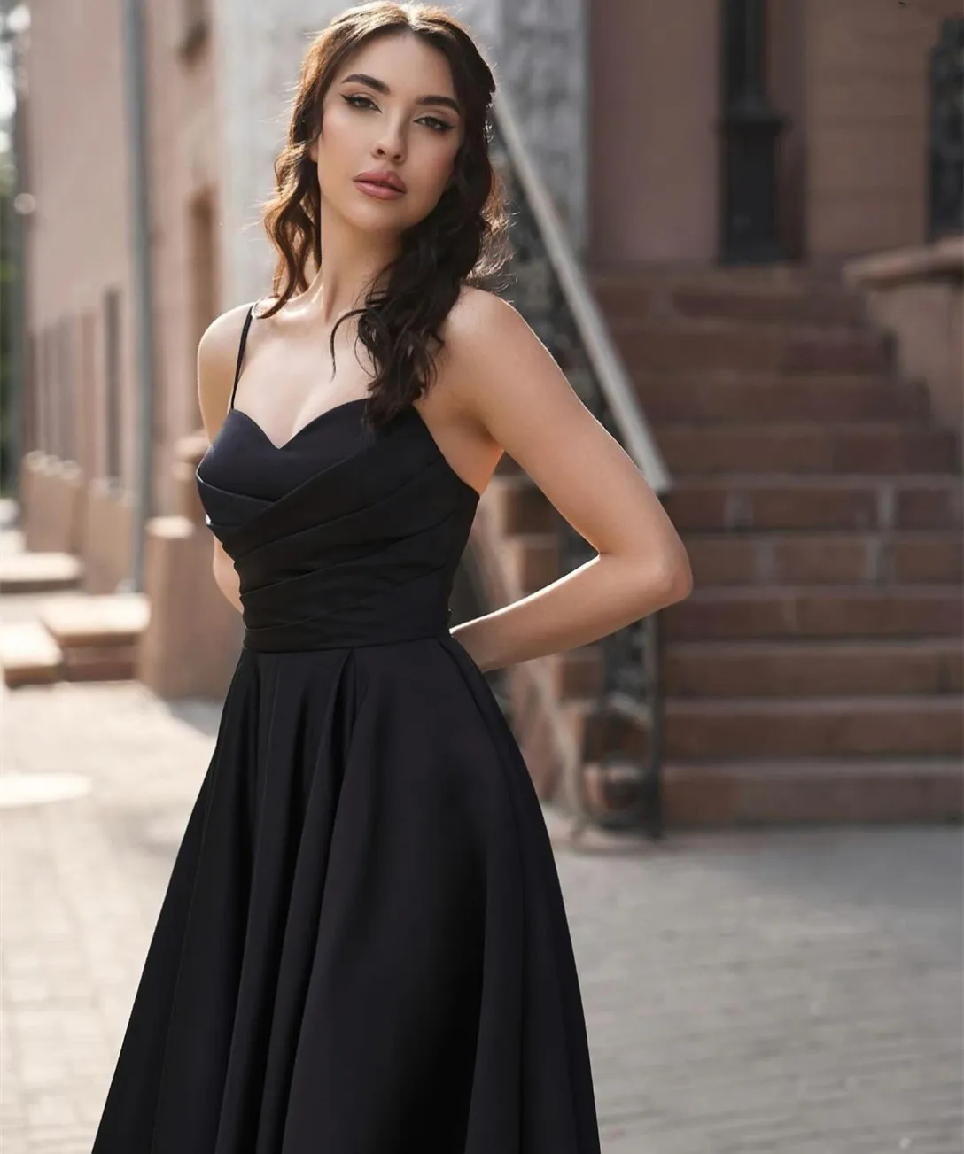green emerald velvet dress Women's Half Sleeve Sequin Formal Prom Dress Evening Gown with Pocket Dark Green / 1XL main image 1