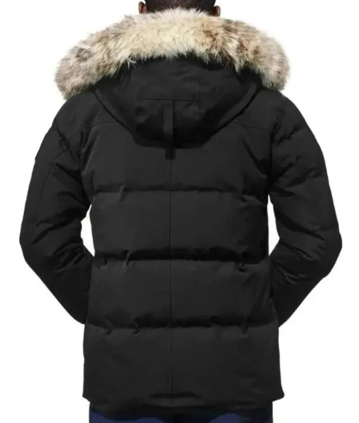 Outdoor Winter baxter state parka with Wolf Fur Hood and Wolf Design for Men and Women Canadian Goose Goose Style