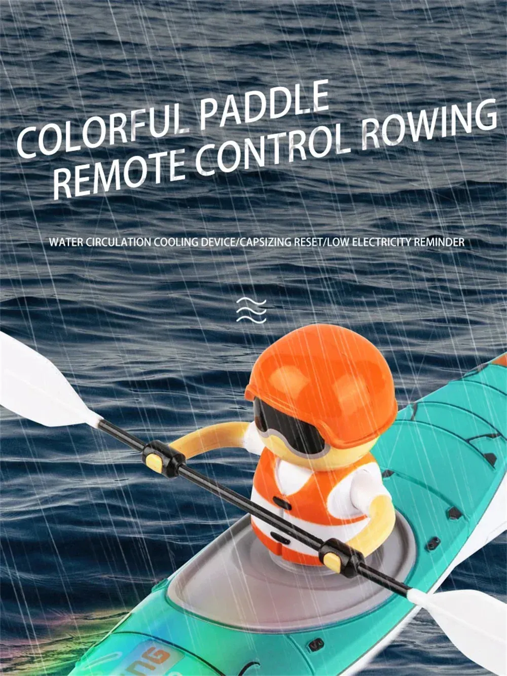 RC Boat with LED Lights - Remote Control Speedboat Toy for Pools ...