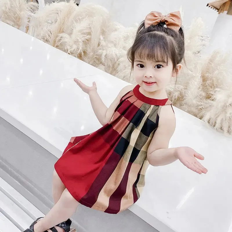 white christmas dresses Toddler Baby Girl Summer Cotton Linen White Dresses Bow Straps Sleevel – My  Store main image 1