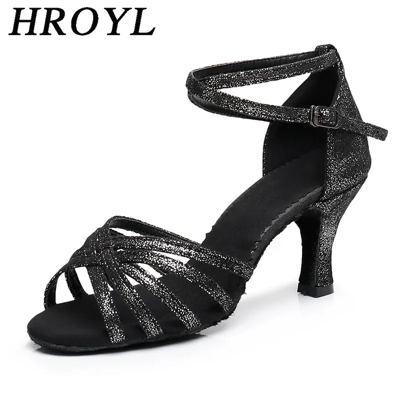 HROYL Women's Ballroom Latin Tango Dance Heels – Salsa Shoes Multiple Colors 1810