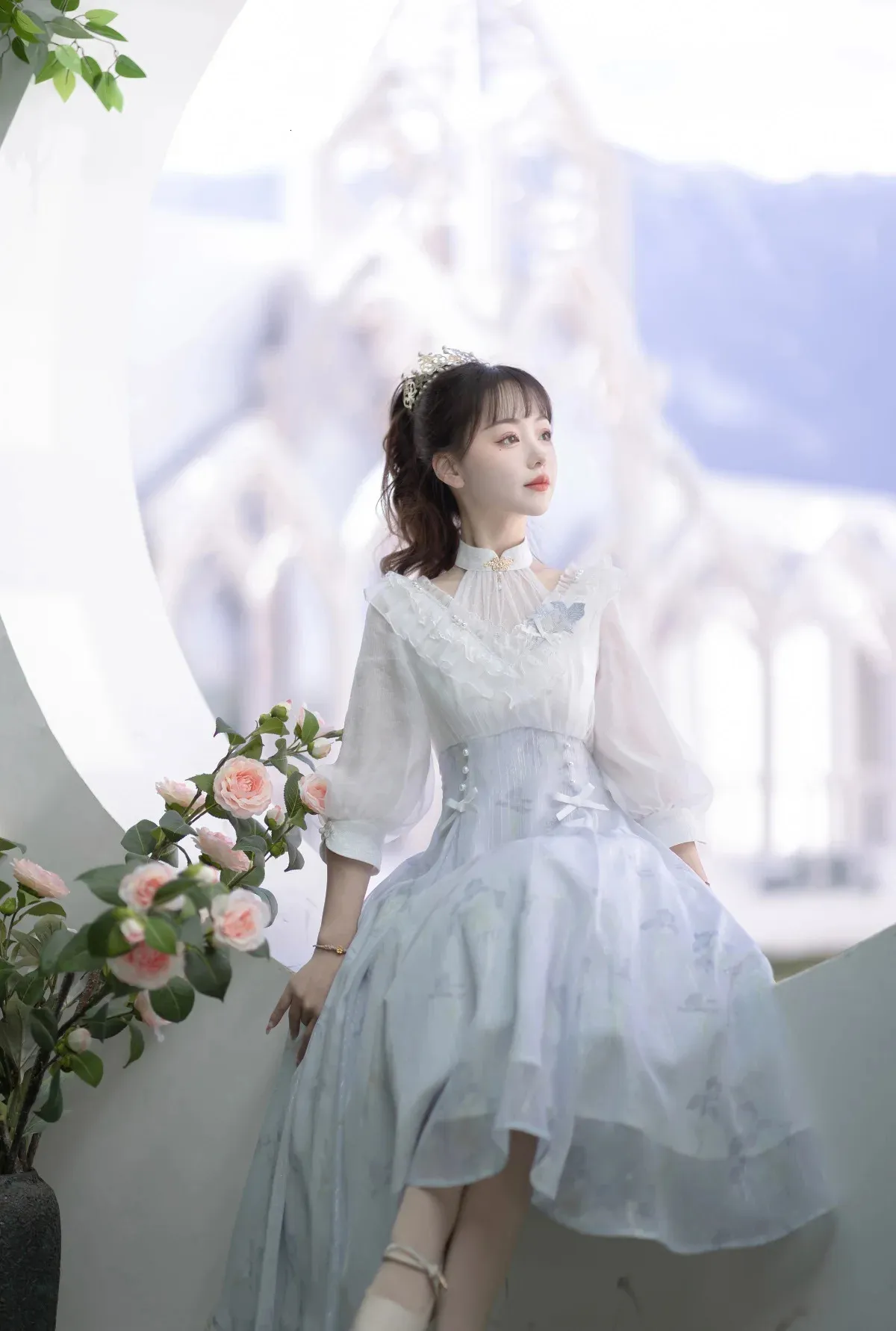 レアadidas originals FLORAL LOLITA DRESS adidas Originals x Liberty London Mesh Maxi Dress in Flower