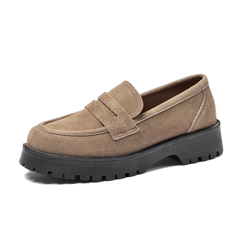 【直営・関税送料込】Soft suede loafers DHgate.com:Suede Genuine Leather Womens Loafers Shoes