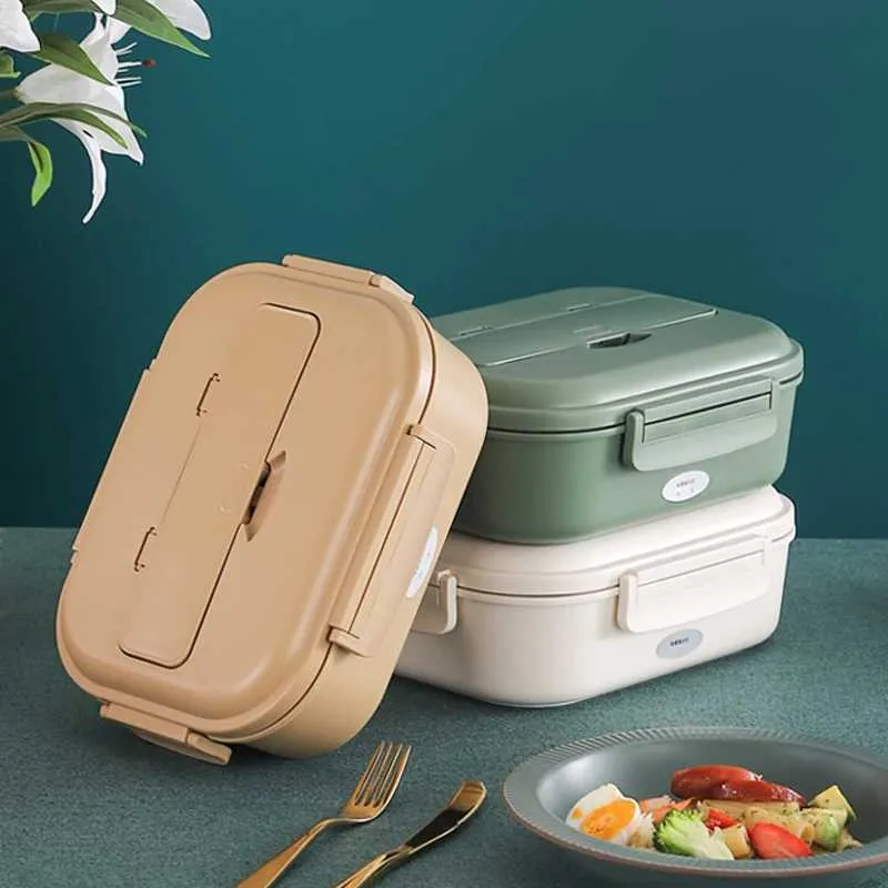 Portable Electric Lunch Box Heated Food Container for Car Home,  Insulated Tiffin for Warm Meals On-the-Go Premium Quality