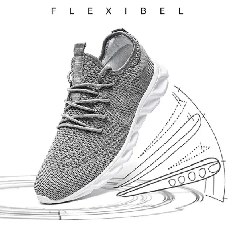 Men Casual Sneakers Lightweight Breathable Mesh Running  display picture 3