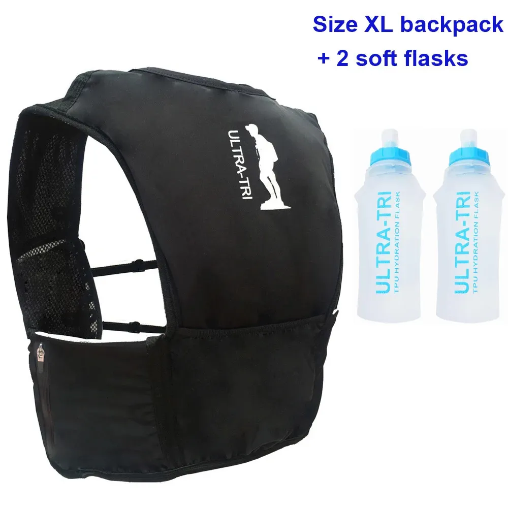 Sac Running Trail Ultraléger Avec 2 Soft Flasks 500ml - Sac Hydratation Running Respirant Pour Hommes Et Femmes