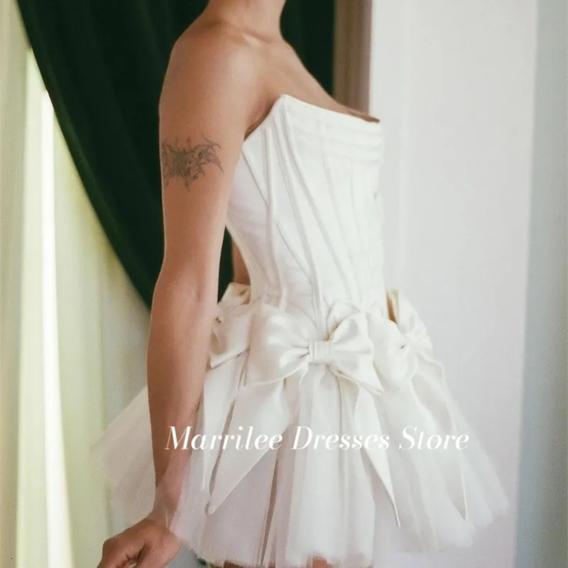 strapless open back dress Taylor
