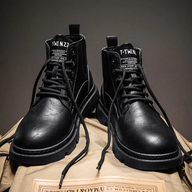 Premium Leather Work Boots - High Top, Comfortable, British  display picture 1