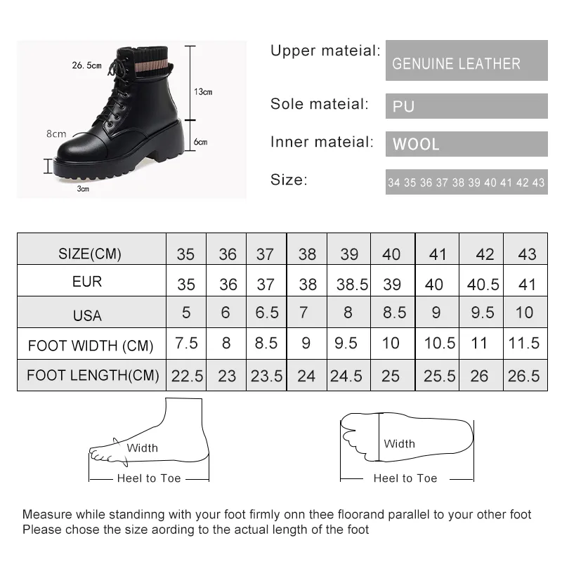 AIYUQI Womens Genuine Leather Chelsea Girls Winter Boots Large 