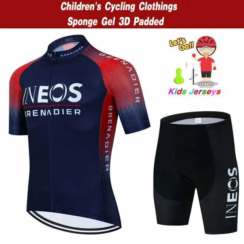 Kids Cycling Jersey Set Summer Breathable Bike Outfit for Boys