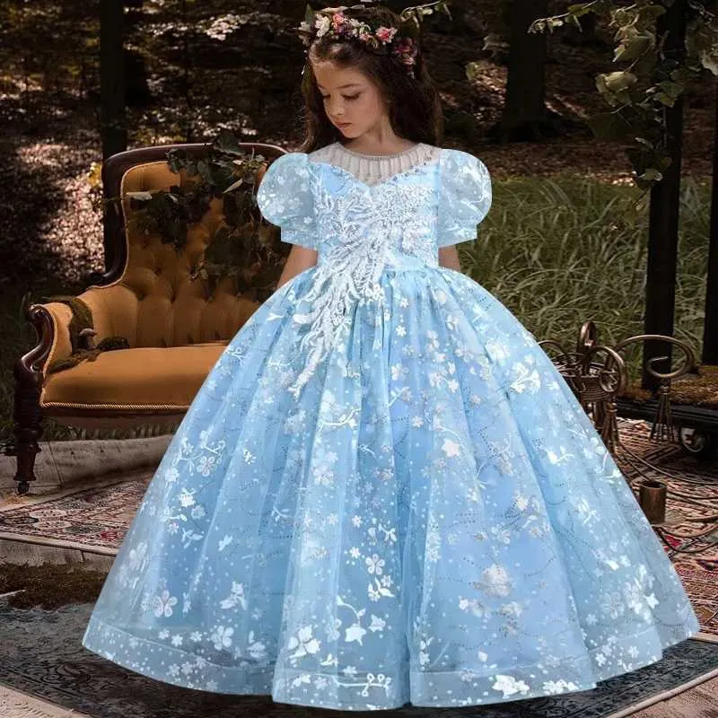 green emerald velvet dress Off Shoulder Navy Embroidery Flower Wedding Dress with Sweep Train Pri main image 1