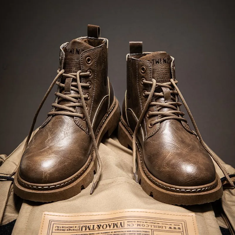 Premium Leather Work Boots - High Top, Comfortable, British  display picture 2