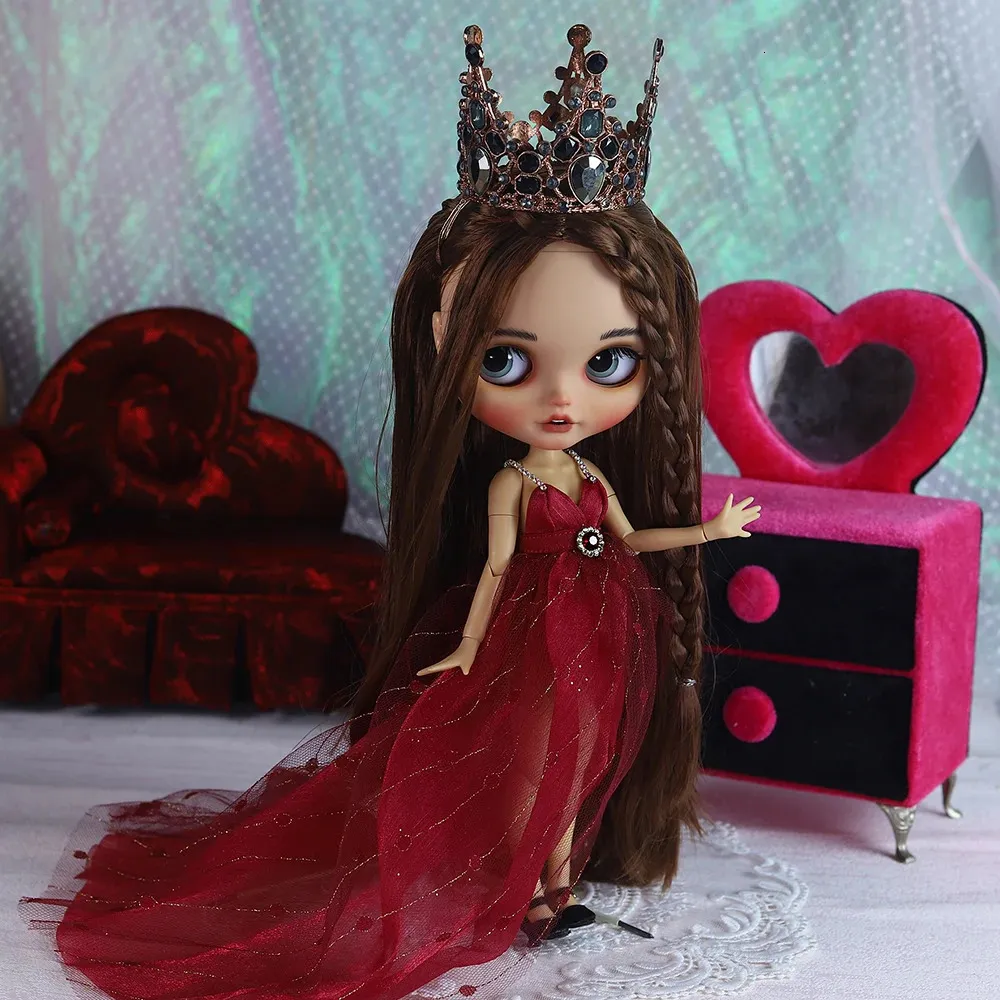 DHgate.com:16 Tan Skin BJD Doll Set: Hand-Painted, Long
