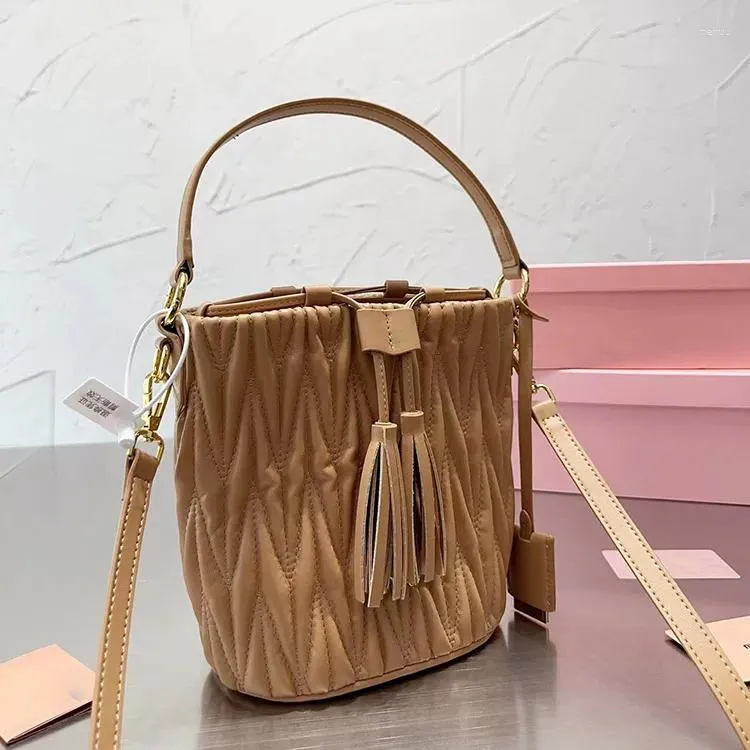 Pleated bucket bag deals