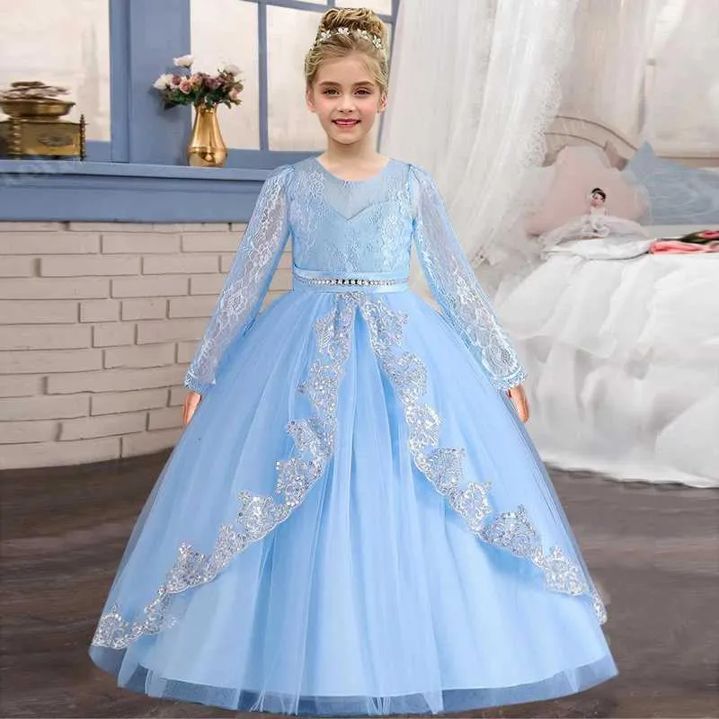 princess polly baby blue dress Girls party dress er children teenagers prom ceremonies gowns dresses main image 0
