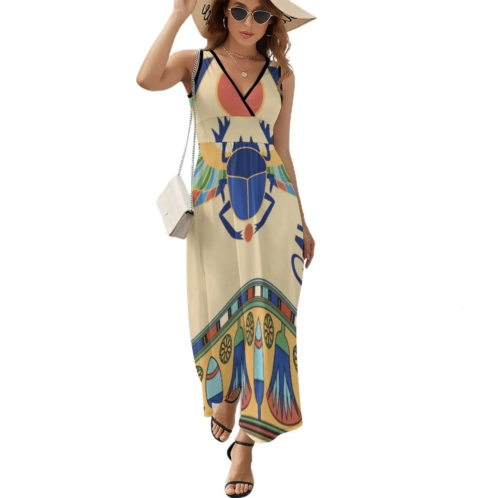 knee length dresses for ladies Embroidered Egyptian Cotton Maxi Dress  Honeywood