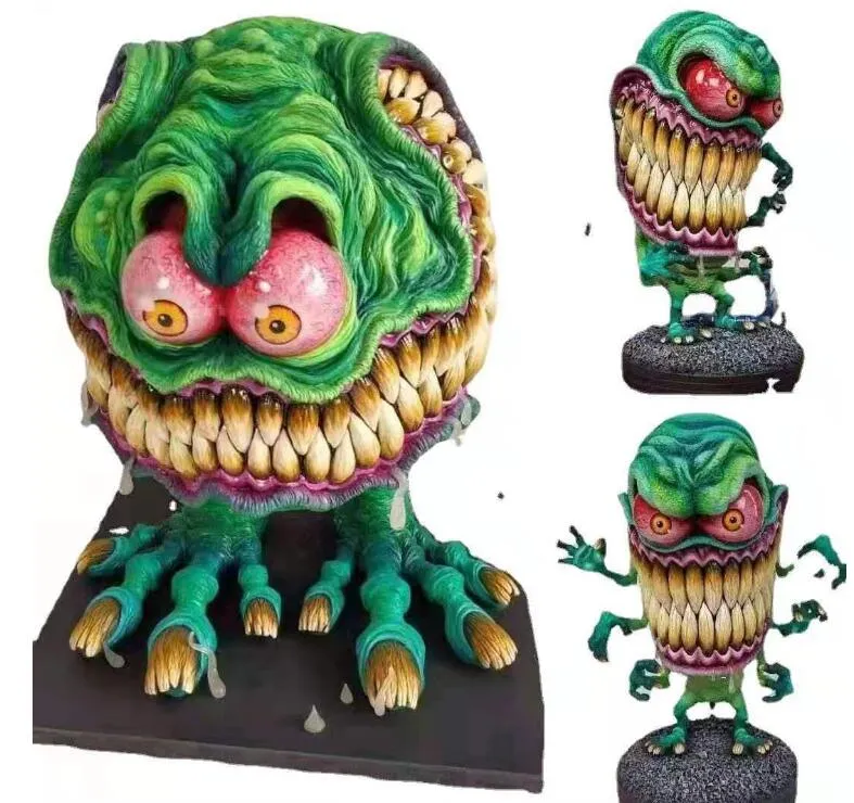 Halloween Figurines Resin Crafts: Angry Monster Driving Statue