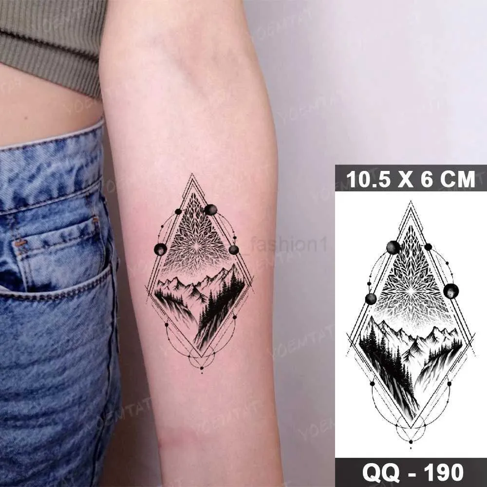 Waterproof Temporary Tattoo Sticker Nautical Lighthouse Compass Cross Spray  Flash Tattoos Black E Body Art Arm Tato Men WomenB240712 De $87,04 | DHgate, image size:1000x1000