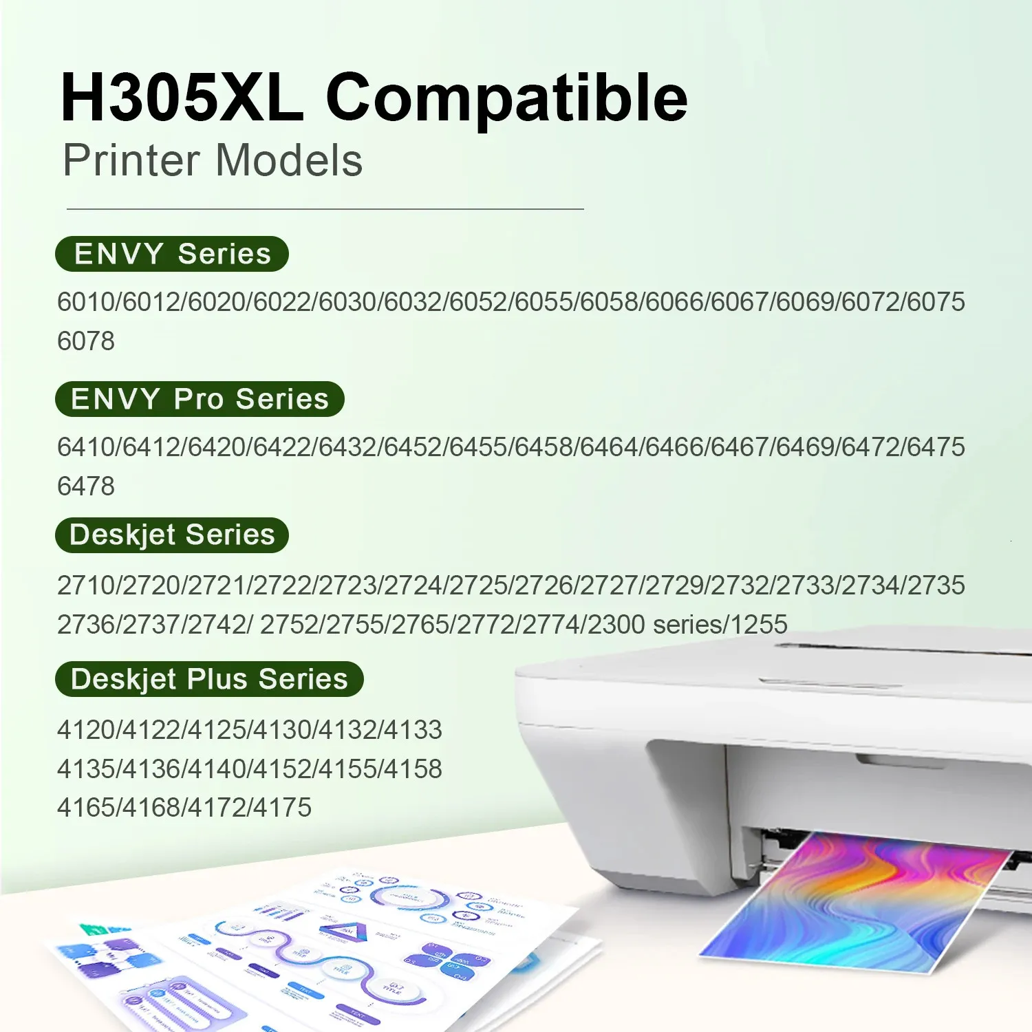 Lotto Cartucce HP Originali 305 E 305XL – Nero E Tricolore – Per DeskJet 2710, 2720, Envy 6000 - Foto 2