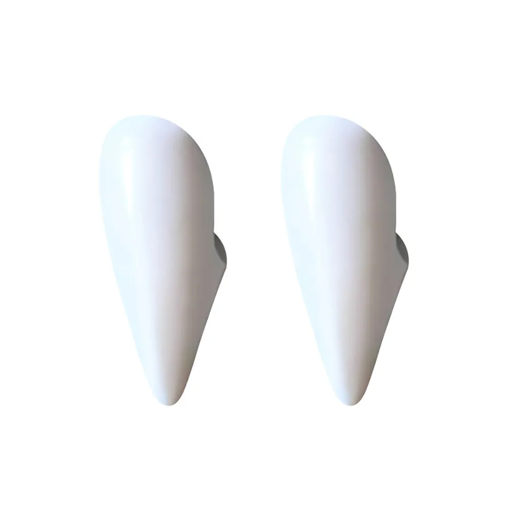 Lot De 3 Paires De Dents De Vampire - Tailles 13, 15 Et 17 Mm - Avec Colle Dentaire - Accessoire Halloween
