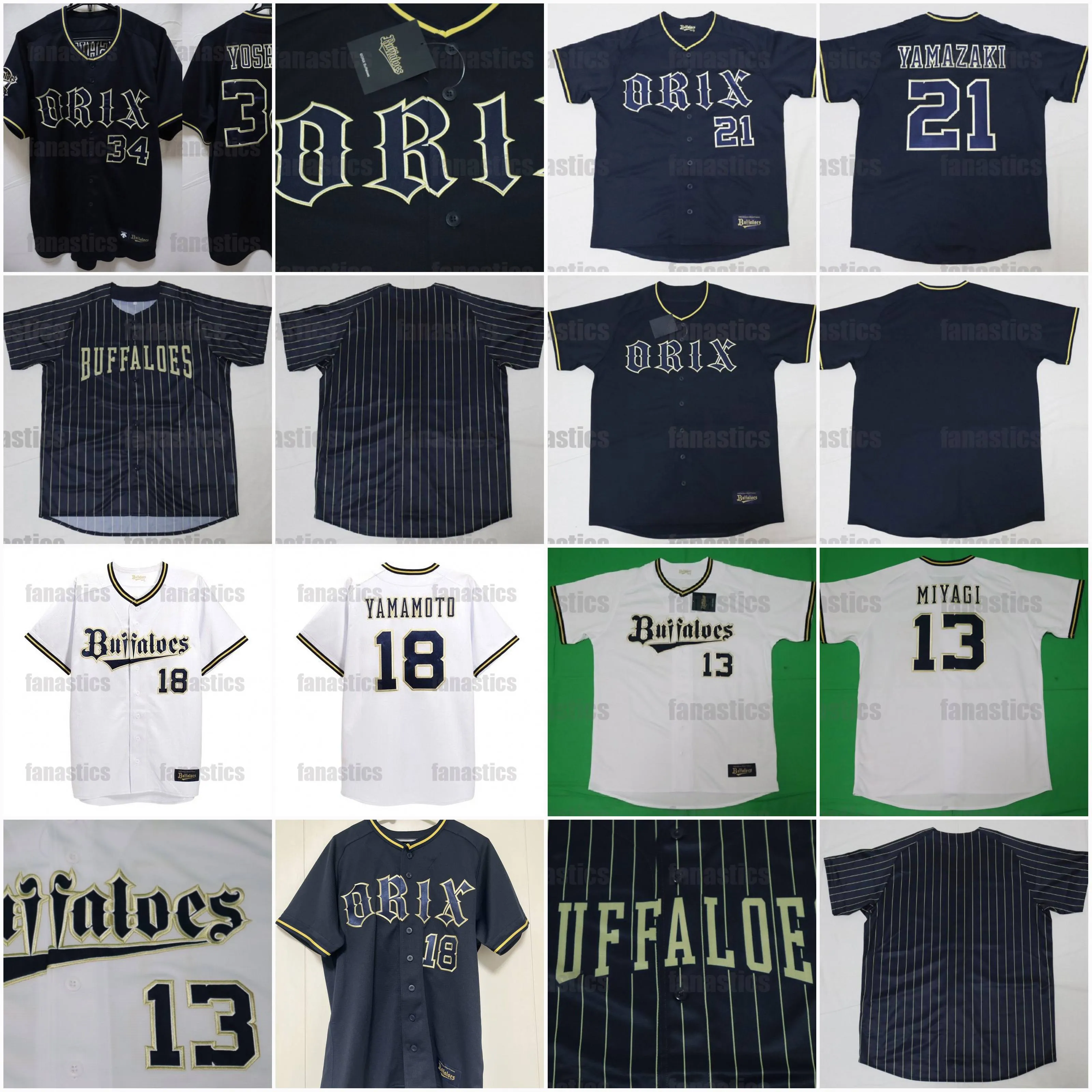 BUFFALOES ユニフォーム YAMAZAKI 21 Buffaloes ユニフォーム Yamazaki 21番