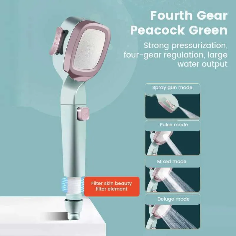 Eco Shower Head - 4 Modes|One-Key Stop|CL240710 EU_voghion.com