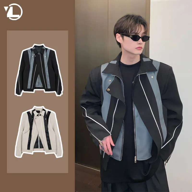 Korean Street Style Motorcycle Jacket - Premium Leather